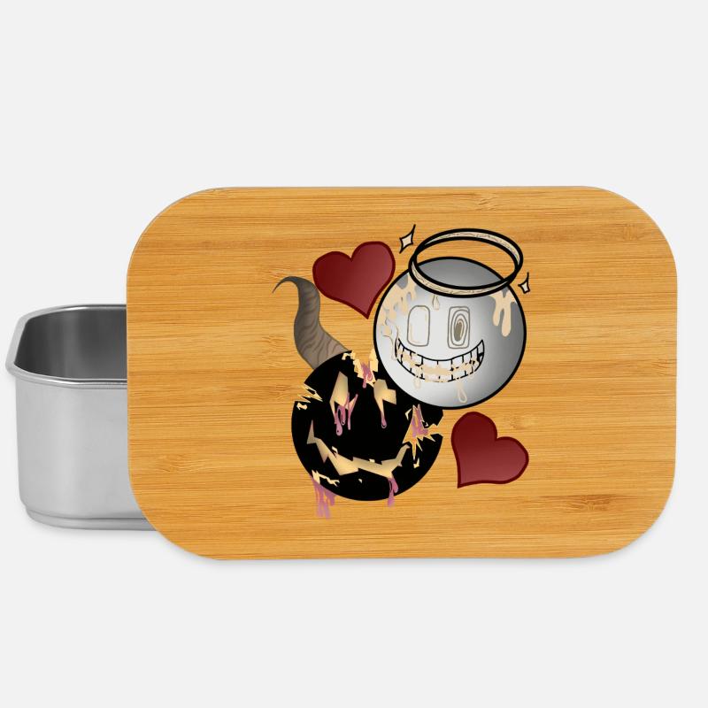 Engel und Teufel Design  - Lunch Box - Silber