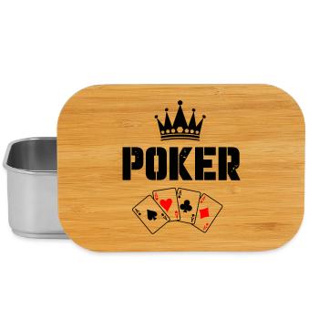 Cartes de poker - Boîte à goûter - argent - Devant