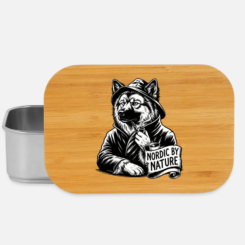 Eurasier | Sailor | Text - Lunch Box - silver