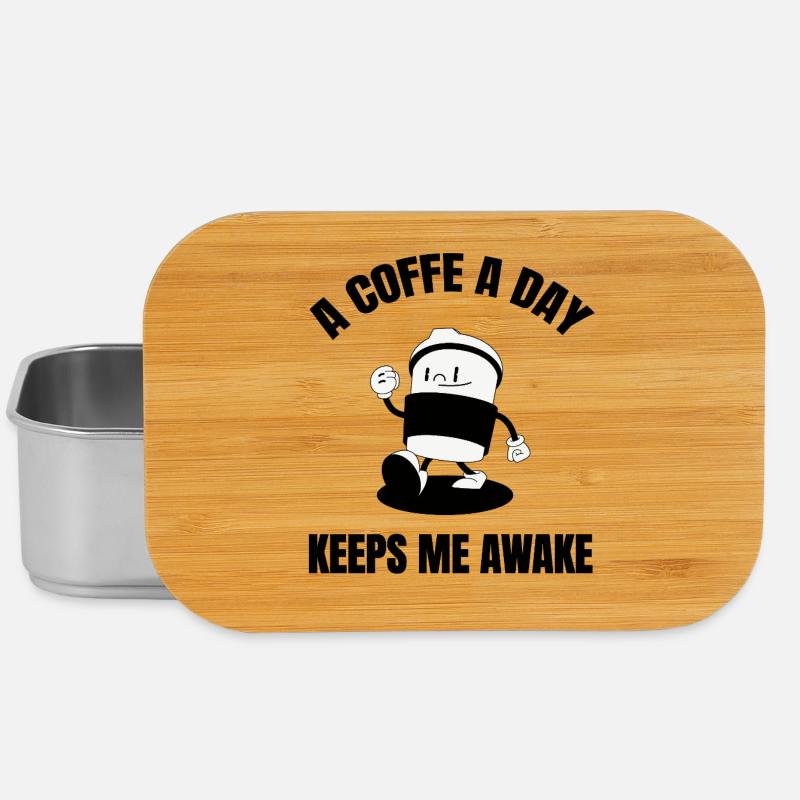 Un café par jour - Boîte à goûter - argent