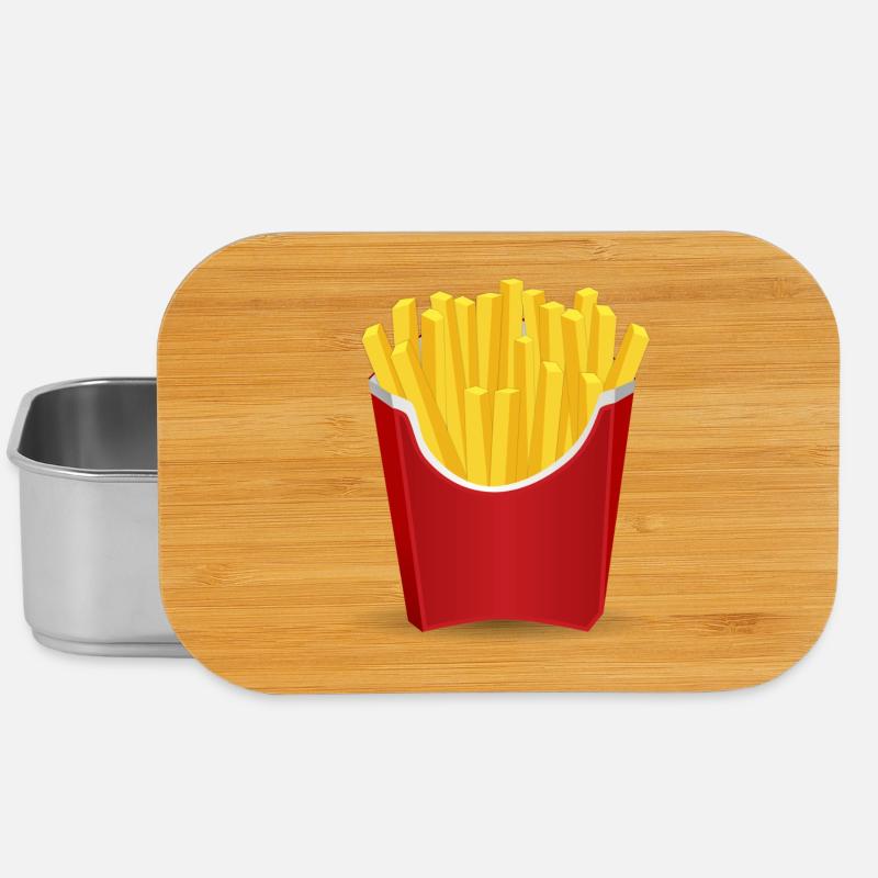 Pommes - Lunch Box - Silber