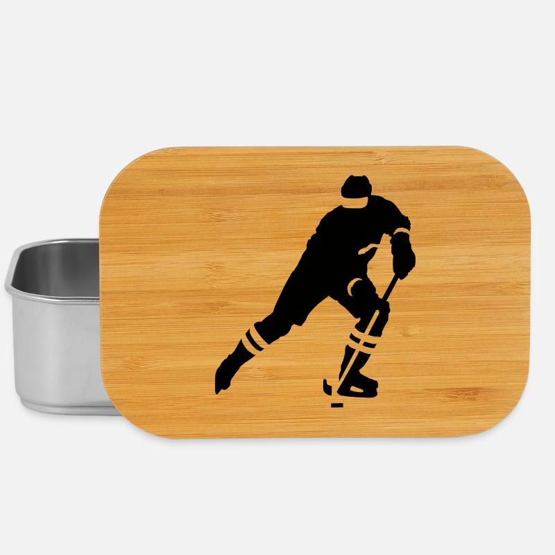 Eishockey - Lunch Box - Silber
