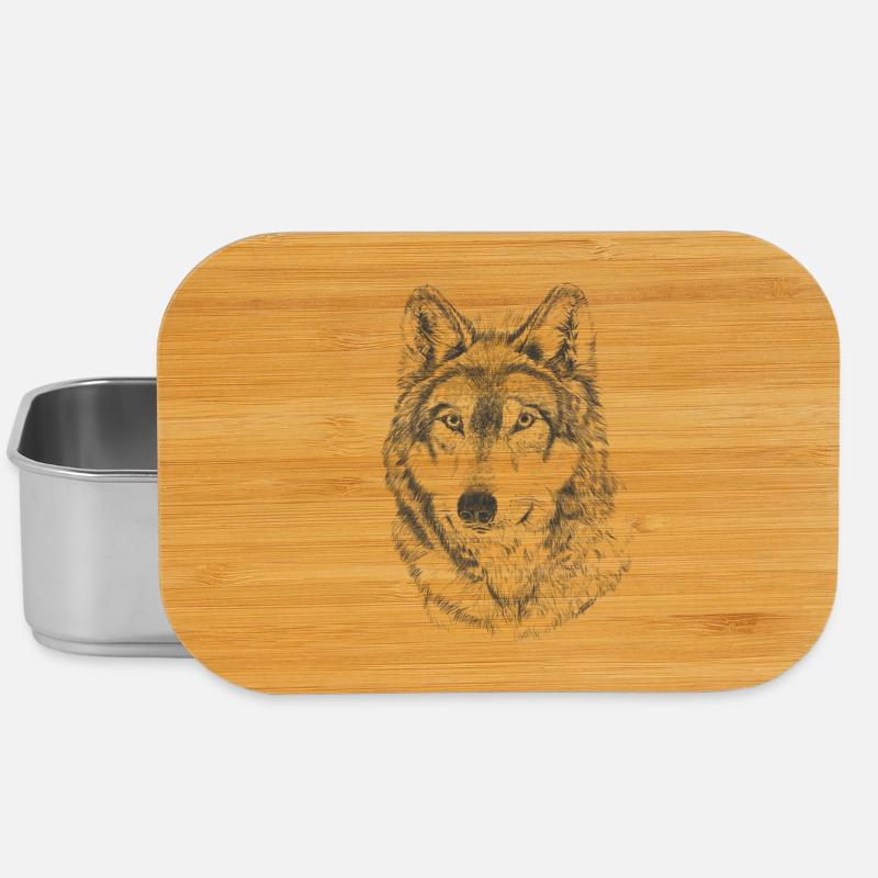 Wolf - Boîte à goûter - argent