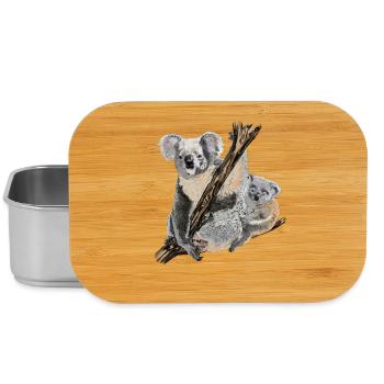 koala bear - Lunch Box - silver - Front