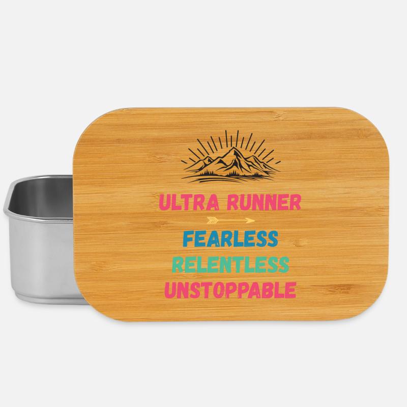 Ultra Runner - Fearless. Relentless. Unstoppable. - Lunch Box - silver