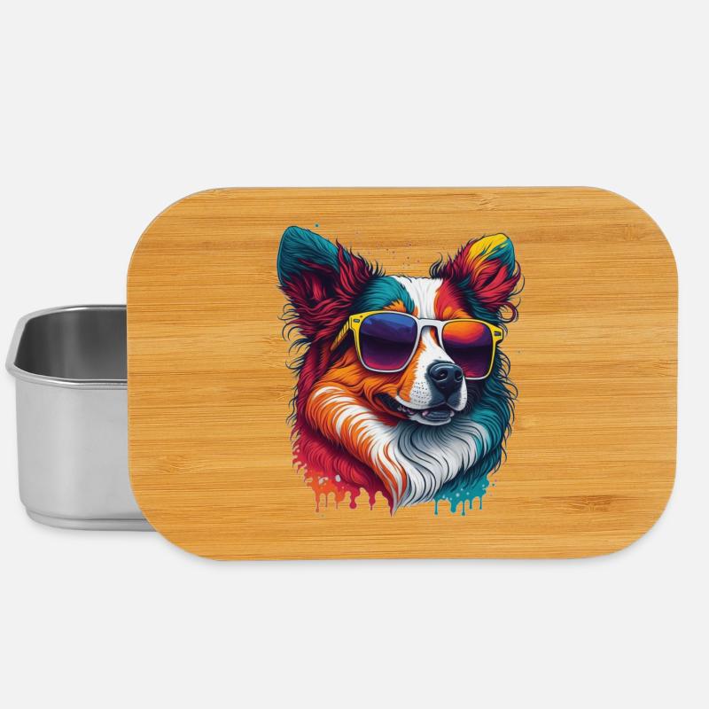 cooler Hund - Lunch Box - Silber