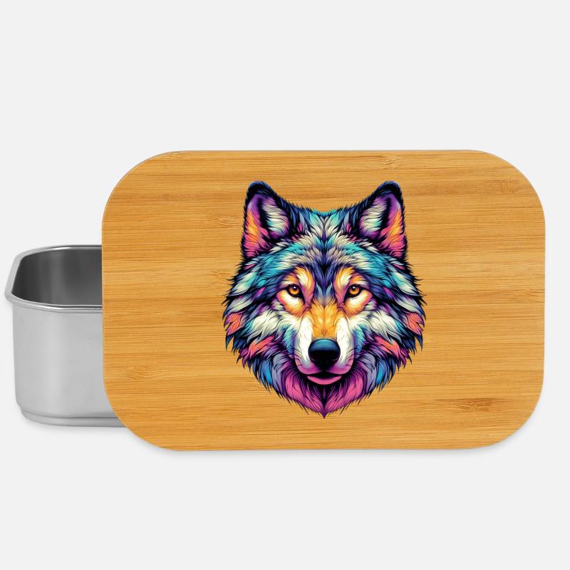 Wolf - Lunch Box - Silber