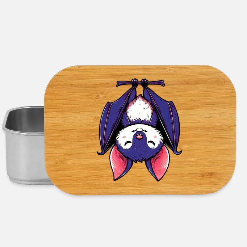 Fledermaus - Lunch Box - Silber