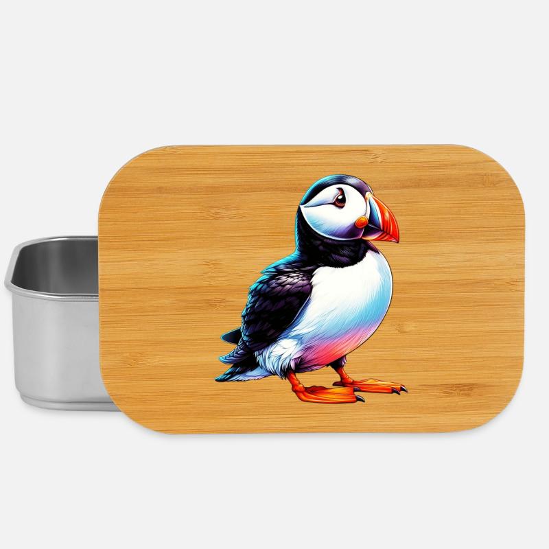 Papageitaucher - Lunch Box - Silber