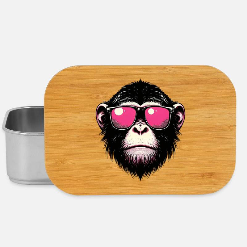 Monkey - Lunch Box - silver