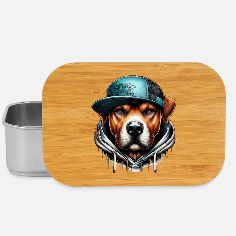 Hund - Lunch Box - Silber
