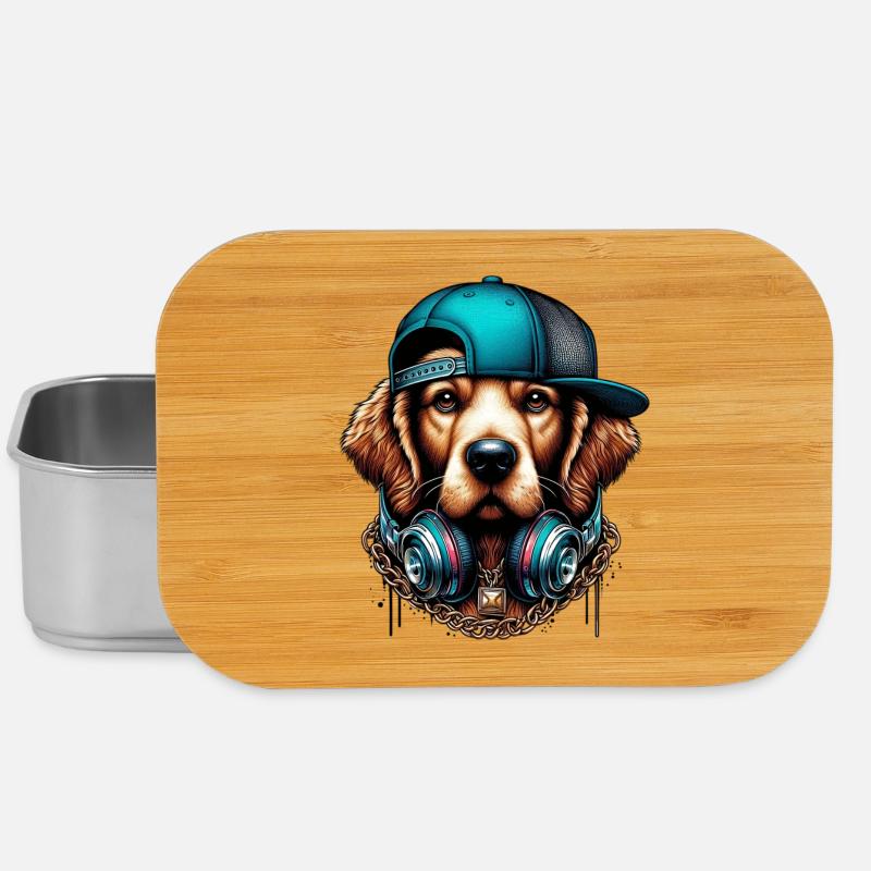 Hund - Lunch Box - Silber