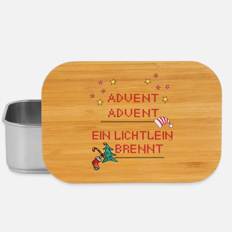 Advent Advent, Weihnachten - Lunch Box - Silber