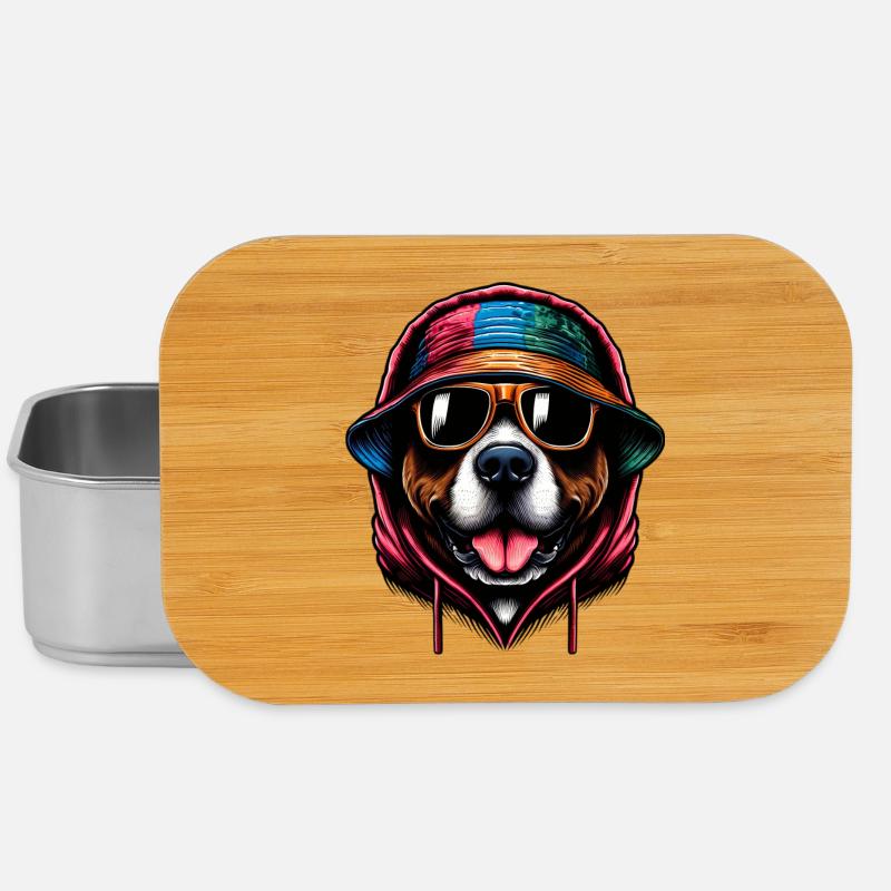 Hund - Lunch Box - Silber