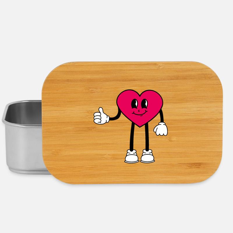 Herz - Lunch Box - Silber