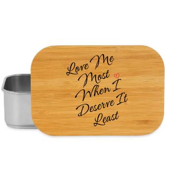 Skurriles Herzlinien-Kunstdesign - Lunch Box - Silber - Vorne