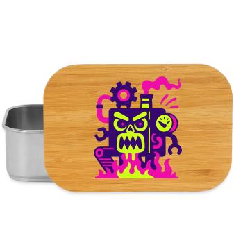 Monster Machine on Fire - Lunch Box - silver - Front