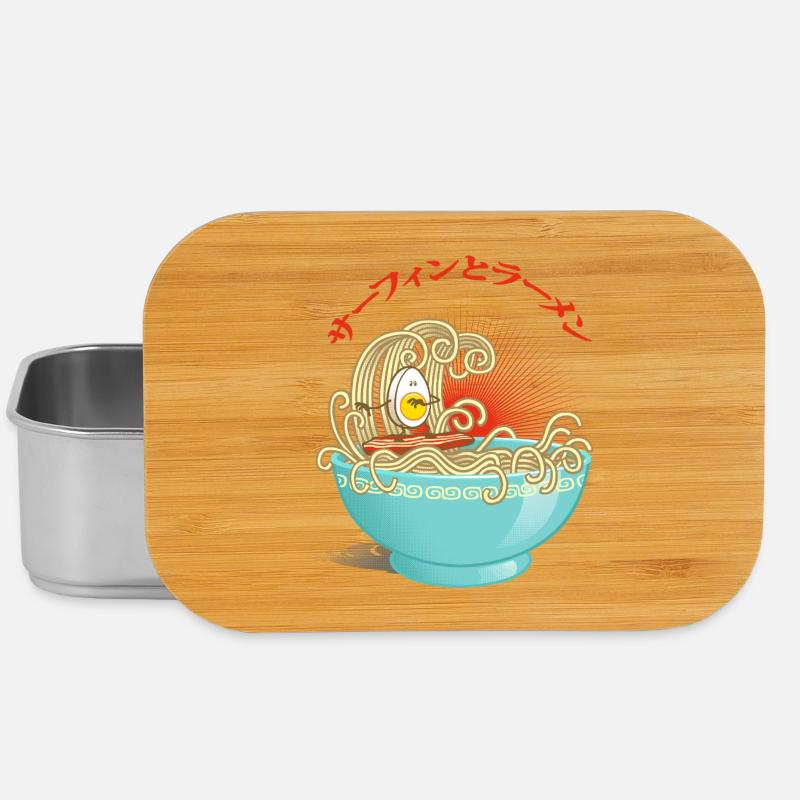 Surf and ramen - Lunch Box - silver