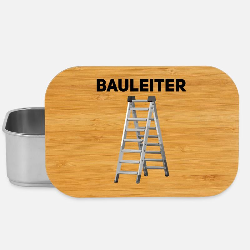 Bauleiter – Lustiger Handwerker Spruch - Lunch Box - Silber