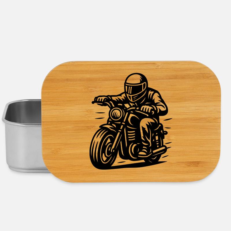 cycliste - Boîte à goûter - argent