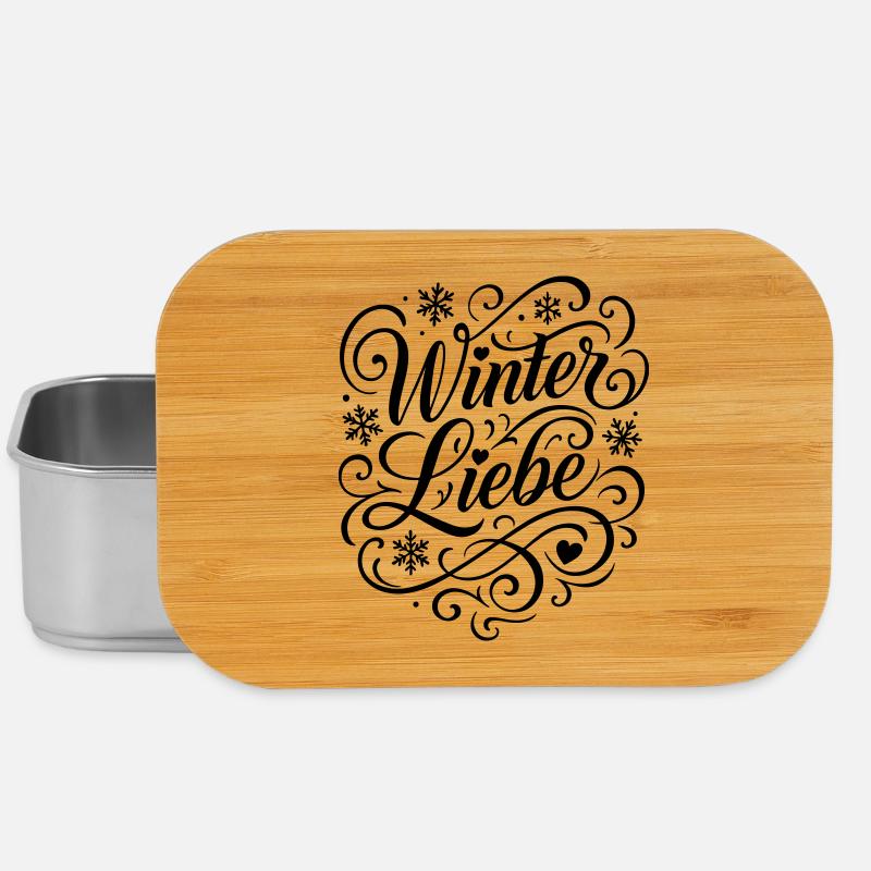 Winter Liebe Spruch - Lunch Box - Silber
