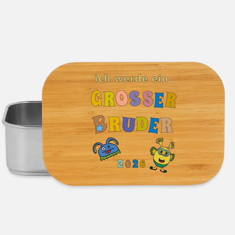 Ich werde großer Bruder 2026 - Lunch Box - Silber