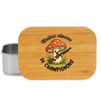 Meilleur chasseur de champignons - Boîte à goûter - argent - Devant