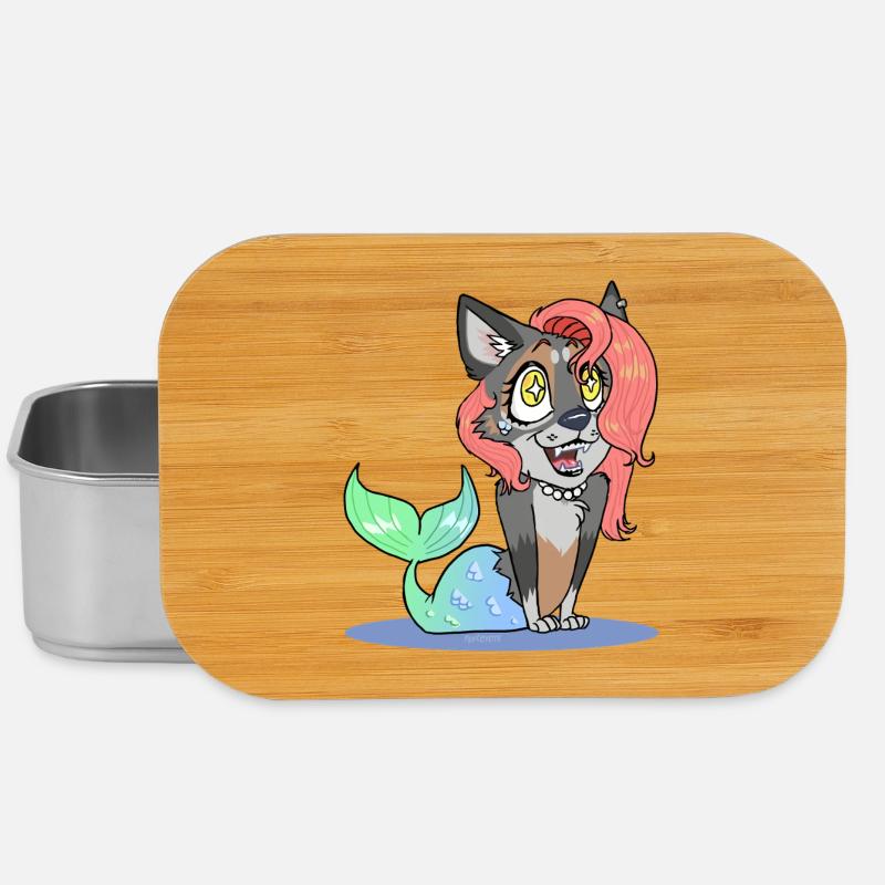 Coral (Chibi Version) (von Leni Riosa) - Lunch Box - Silber