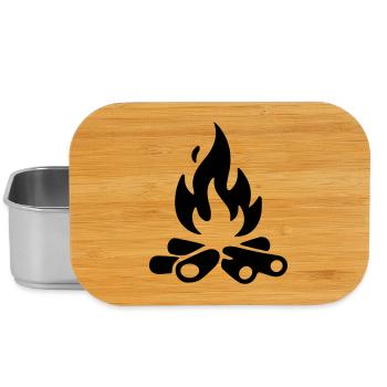 Bois de chauffage pour feu de camp - Boîte à goûter - argent - Devant