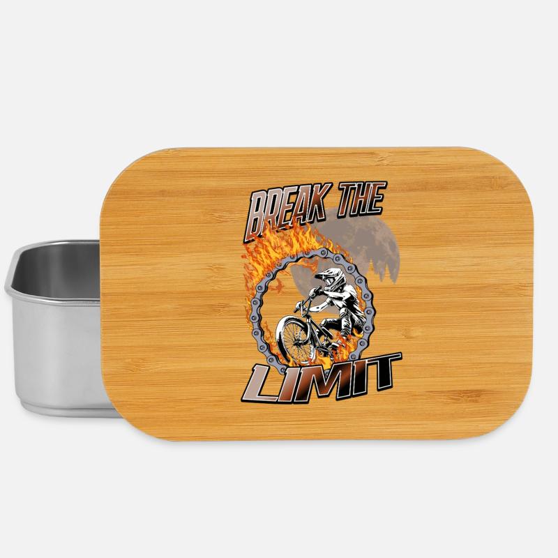 BMX Break the Limit Fire - Lunch Box - silver