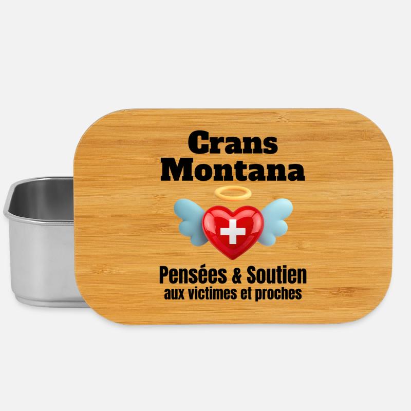 Schweiz, ich bin Schweizerin, Crans-Montana - Lunch Box - Silber