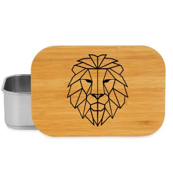 Polygone Lion - Boîte à goûter - argent - Devant