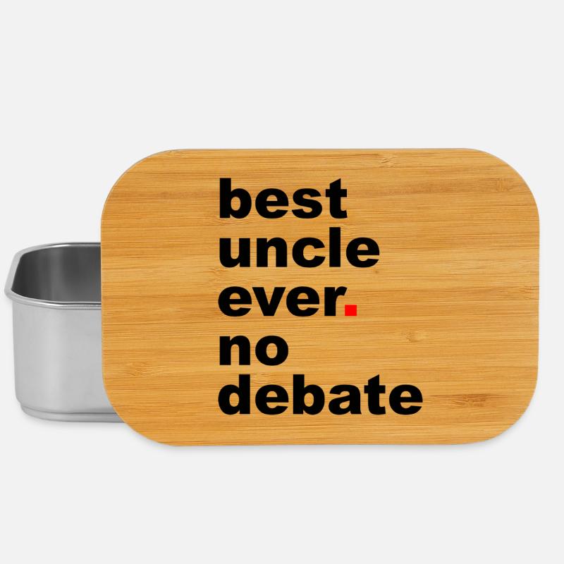 Bester Onkel-Slogan - Lunch Box - Silber