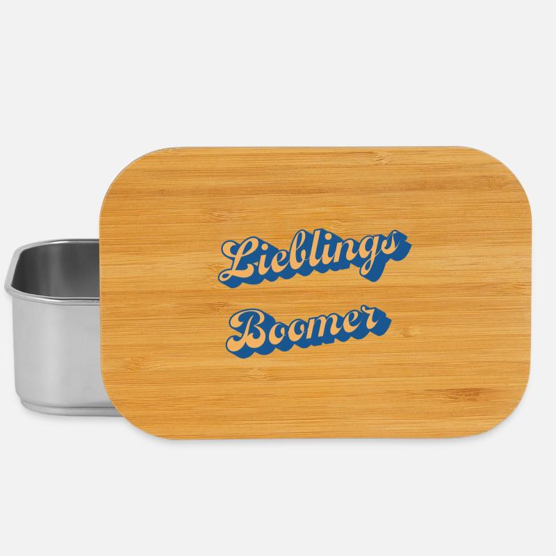 Liebings Boomer Script Logo - Lunch Box - silver