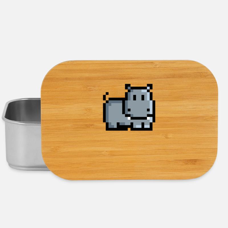 Hippo Retro - Boîte à goûter - argent