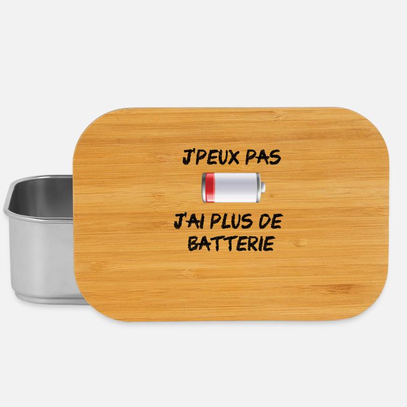 I can not I have more battery - Lunch Box - silver