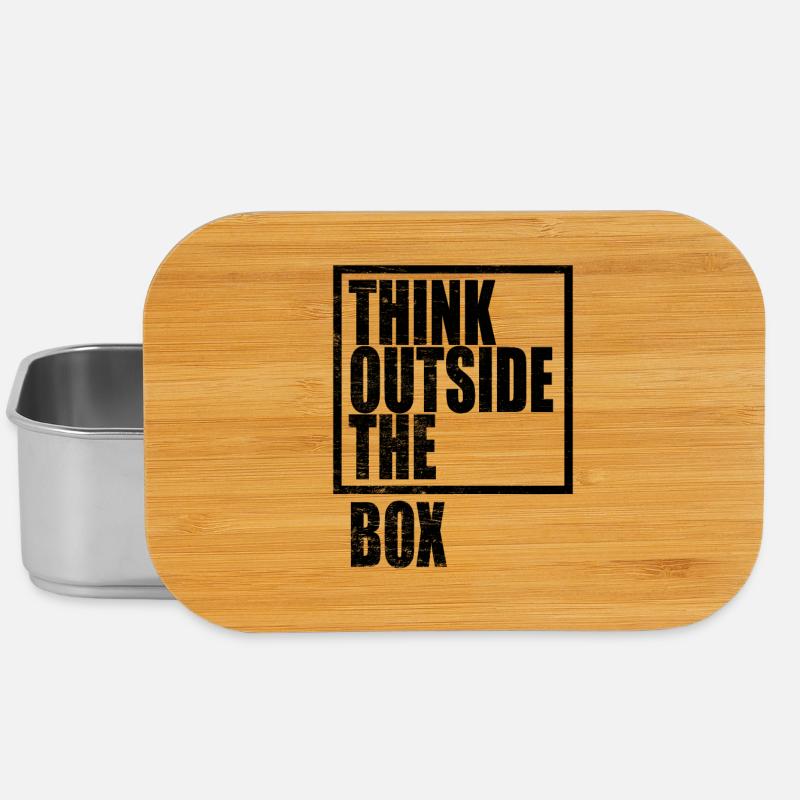 Think Outside The Box / Design Thinking - Lunch Box - Silber
