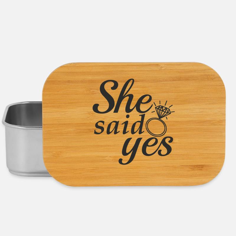 She said yes! - Lunch Box - Silber