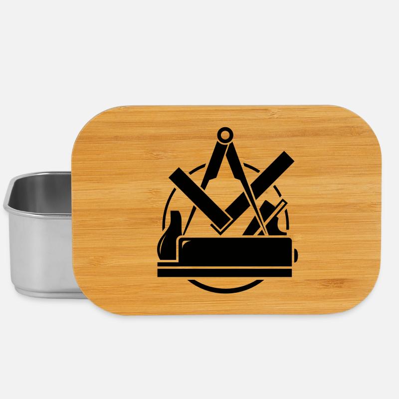 Emblème Carpenter, Carpenter Logo - Boîte à goûter - argent