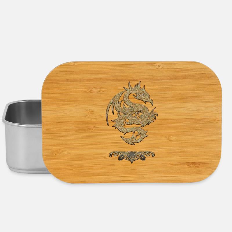 Merveilleux dragon chinois - Boîte à goûter - argent