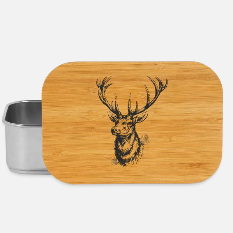Hirsch - Lunch Box - Silber