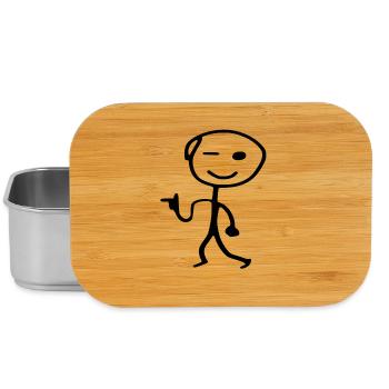 Un homme en bâtons cool - Boîte à goûter - argent - Devant