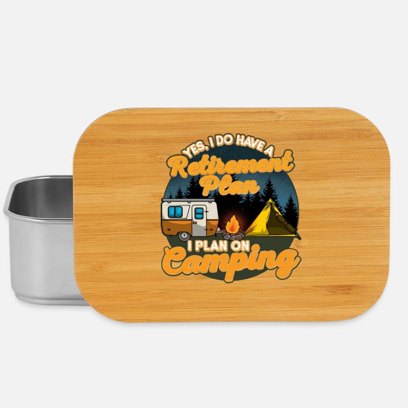 Camping Ruhestand Camper - Lunch Box - Silber