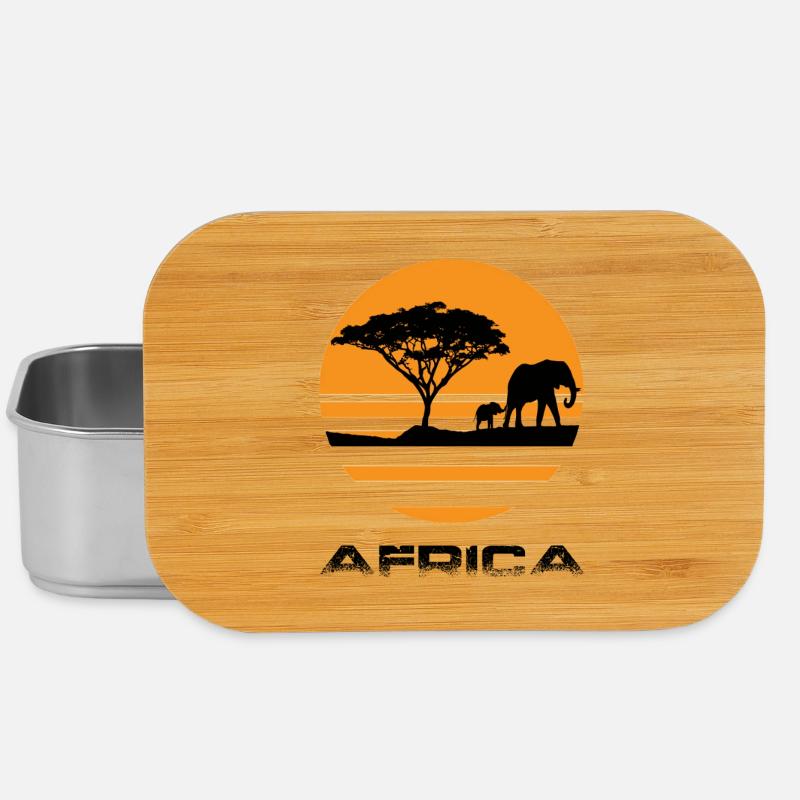 Afrique - Boîte à goûter - argent
