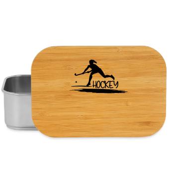 Field Hockey Girl Player cool gift - Lunch Box - silver - Front