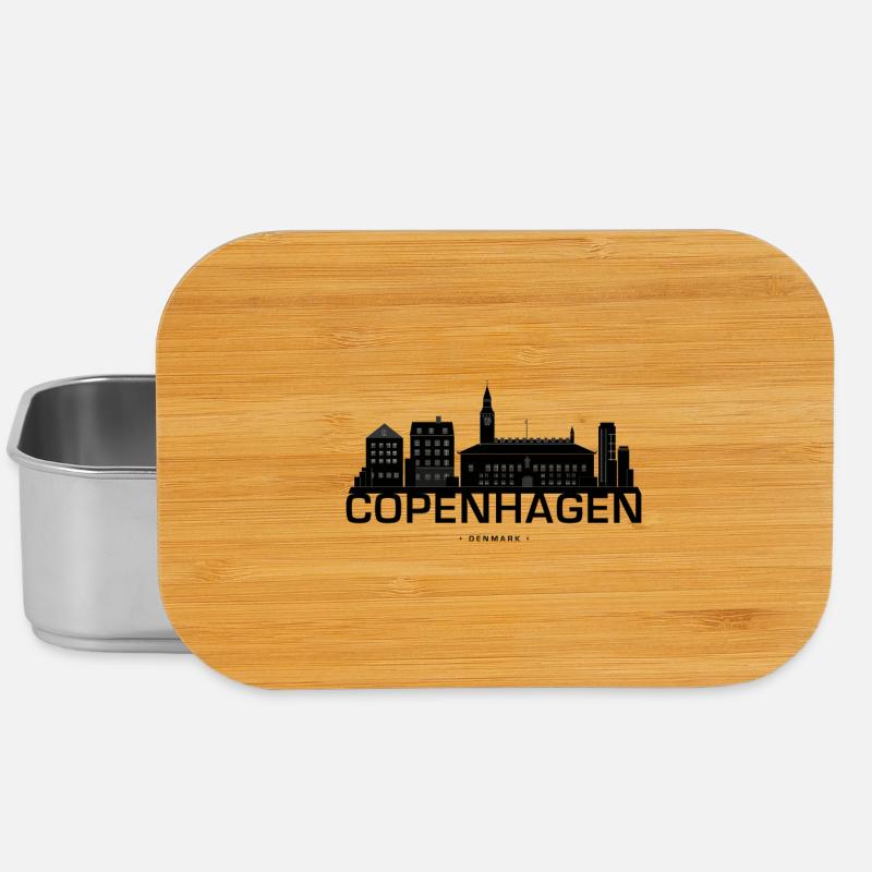 Skyline de Copenhague Danemark - Boîte à goûter - argent
