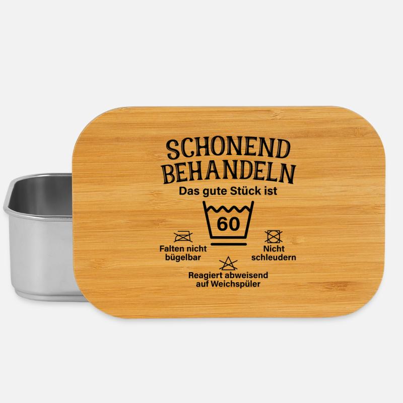 Schonend Behandeln Männer Geschenk 60. Geburtstag - Lunch Box - Silber