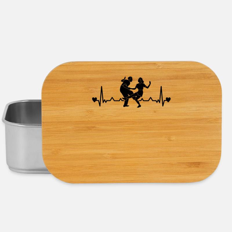 Boogie Woogie Danse couple heartbeat - Boîte à goûter - argent