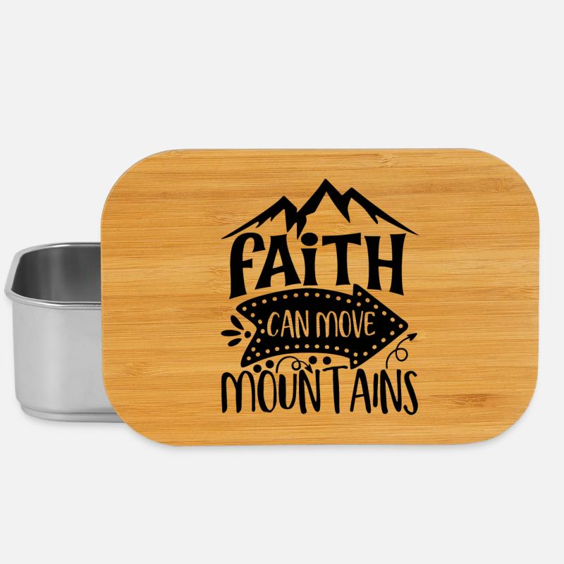 La foi peut déplacer les montagnes Inspiration - Boîte à goûter - argent