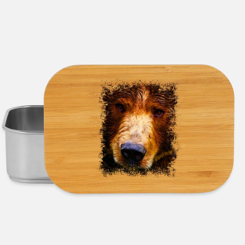 Braunbär - Lunch Box - Silber